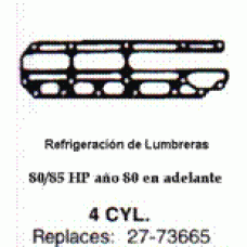 Junta Refrigeracion de Lumbreras  Mercury 80/85 HP 4 cil